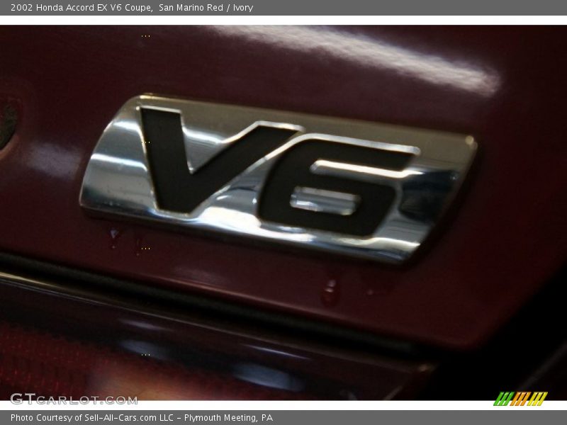 San Marino Red / Ivory 2002 Honda Accord EX V6 Coupe