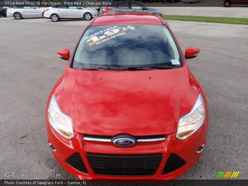 Race Red / Charcoal Black 2014 Ford Focus SE Hatchback