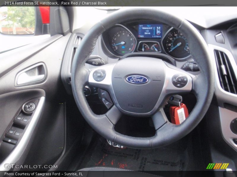 Race Red / Charcoal Black 2014 Ford Focus SE Hatchback