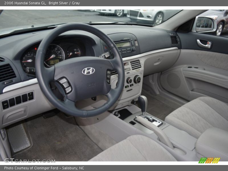 Bright Silver / Gray 2006 Hyundai Sonata GL