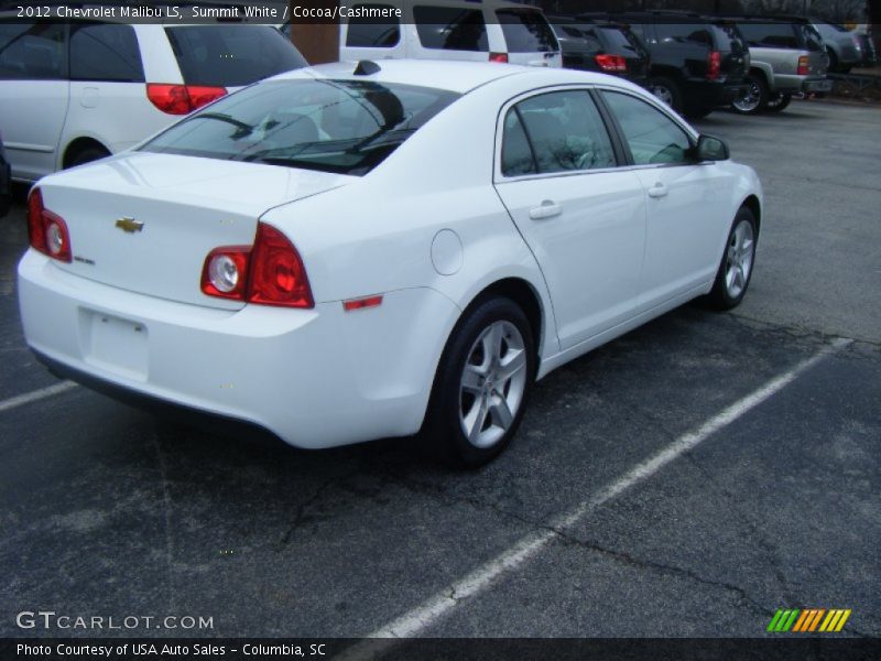 Summit White / Cocoa/Cashmere 2012 Chevrolet Malibu LS