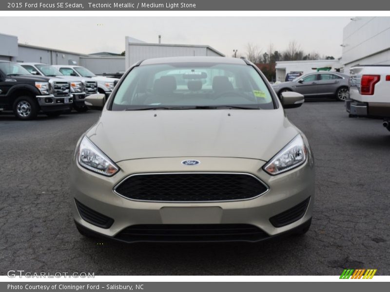 Tectonic Metallic / Medium Light Stone 2015 Ford Focus SE Sedan