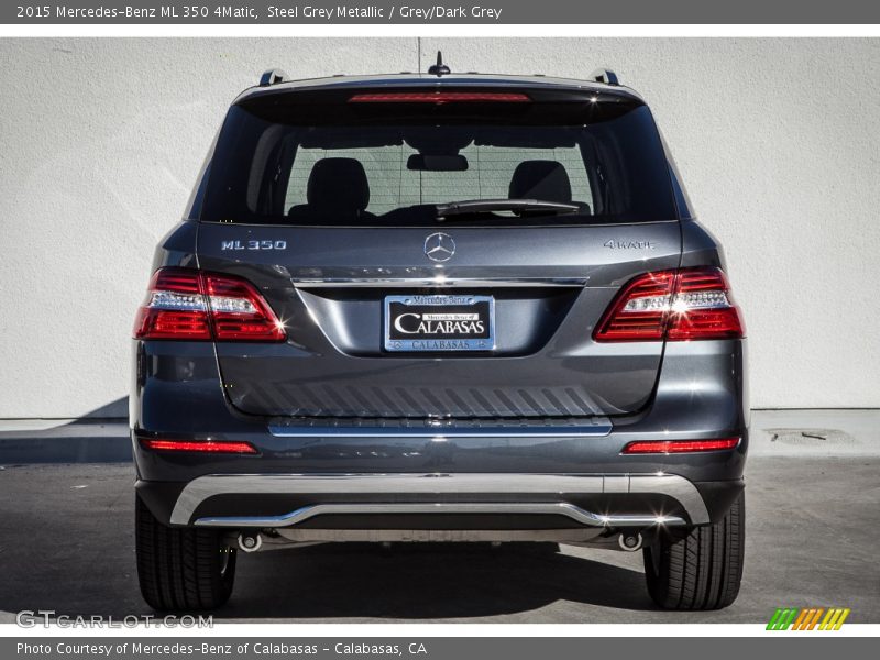 Steel Grey Metallic / Grey/Dark Grey 2015 Mercedes-Benz ML 350 4Matic