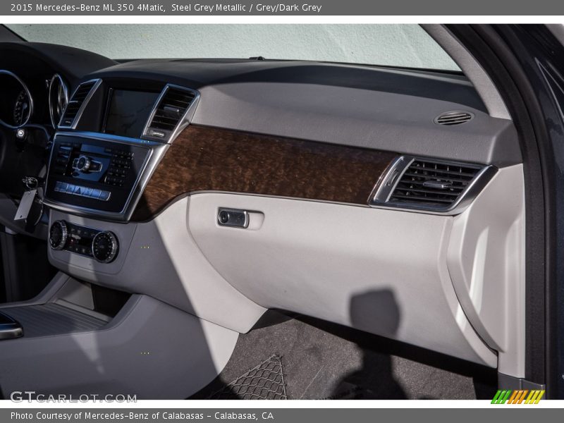 Steel Grey Metallic / Grey/Dark Grey 2015 Mercedes-Benz ML 350 4Matic