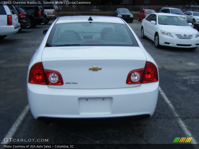 Summit White / Cocoa/Cashmere 2012 Chevrolet Malibu LS