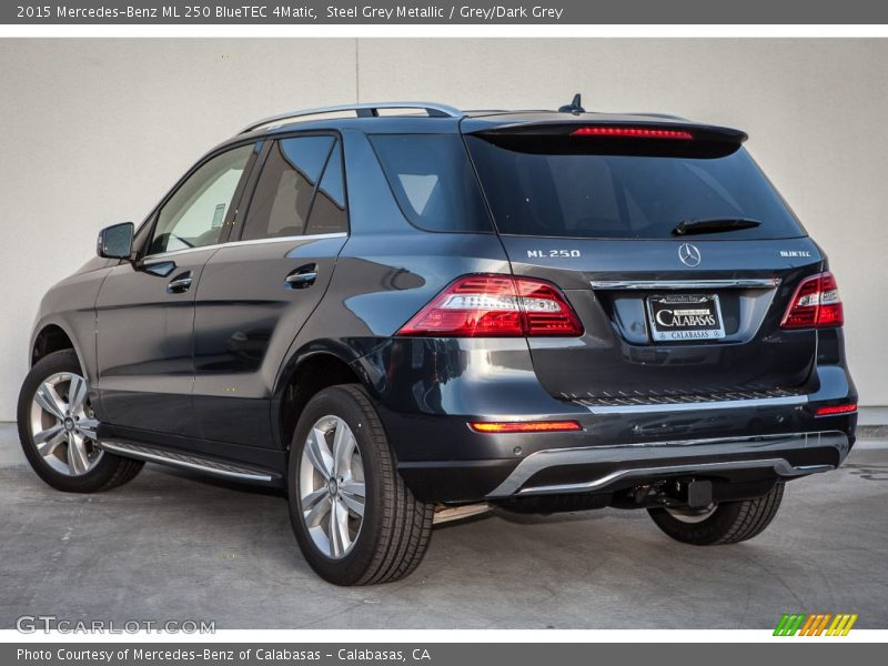 Steel Grey Metallic / Grey/Dark Grey 2015 Mercedes-Benz ML 250 BlueTEC 4Matic