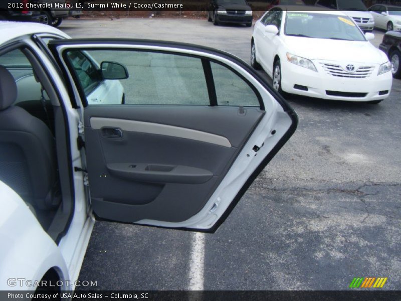Summit White / Cocoa/Cashmere 2012 Chevrolet Malibu LS