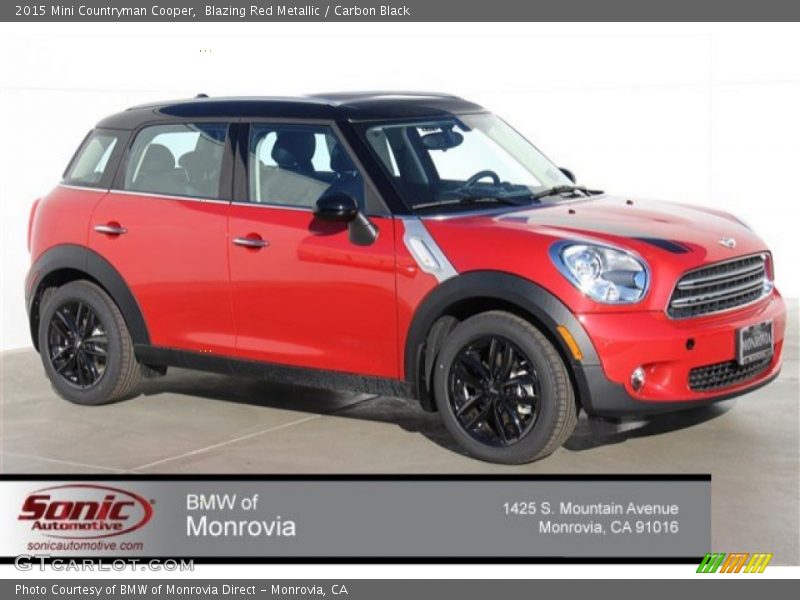 Blazing Red Metallic / Carbon Black 2015 Mini Countryman Cooper