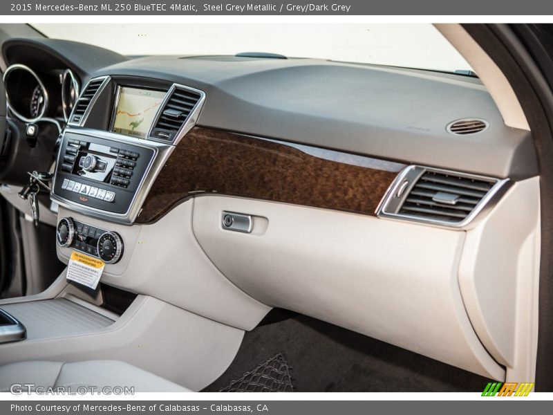 Steel Grey Metallic / Grey/Dark Grey 2015 Mercedes-Benz ML 250 BlueTEC 4Matic