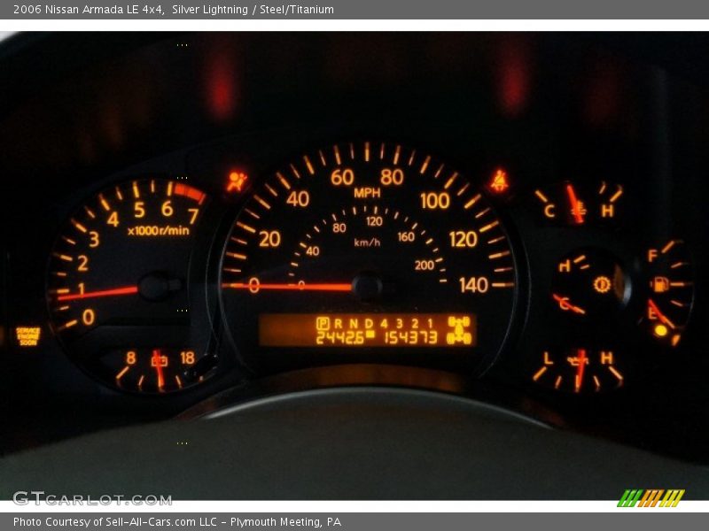 Silver Lightning / Steel/Titanium 2006 Nissan Armada LE 4x4