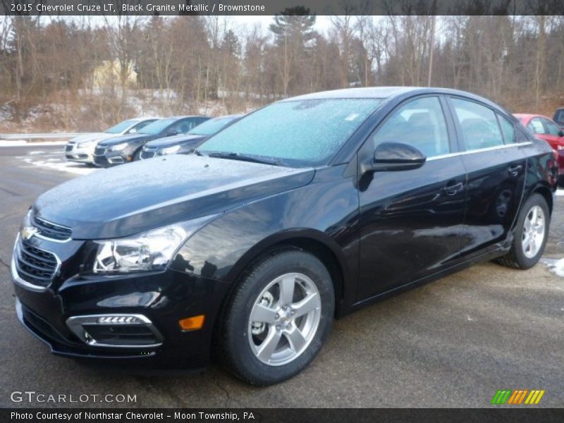 Black Granite Metallic / Brownstone 2015 Chevrolet Cruze LT