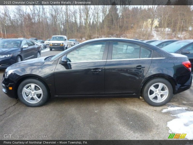 Black Granite Metallic / Brownstone 2015 Chevrolet Cruze LT