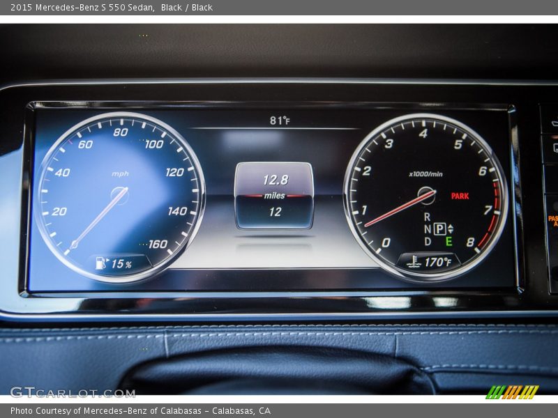 Black / Black 2015 Mercedes-Benz S 550 Sedan