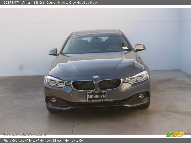 Mineral Grey Metallic / Black 2015 BMW 4 Series 428i Gran Coupe