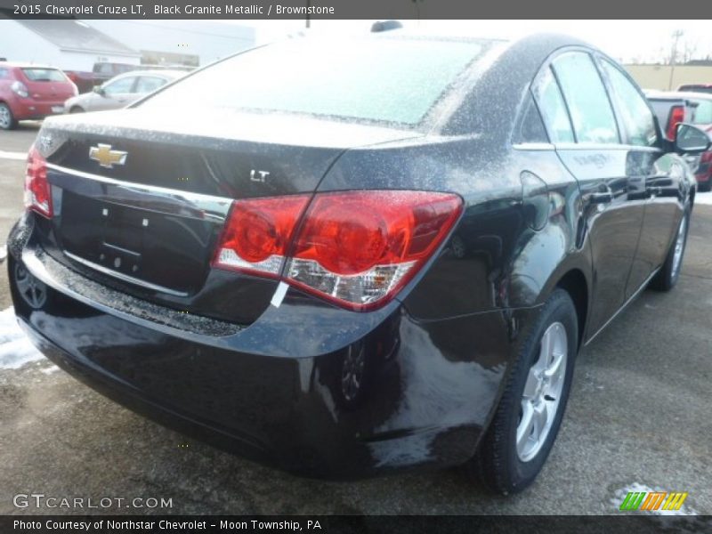 Black Granite Metallic / Brownstone 2015 Chevrolet Cruze LT