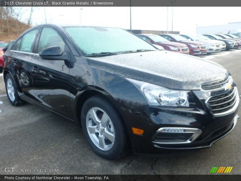 Black Granite Metallic / Brownstone 2015 Chevrolet Cruze LT
