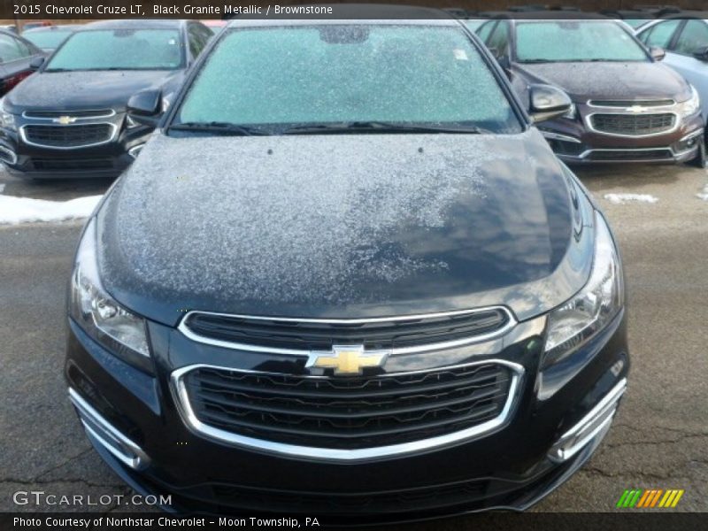 Black Granite Metallic / Brownstone 2015 Chevrolet Cruze LT