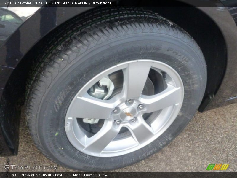 Black Granite Metallic / Brownstone 2015 Chevrolet Cruze LT