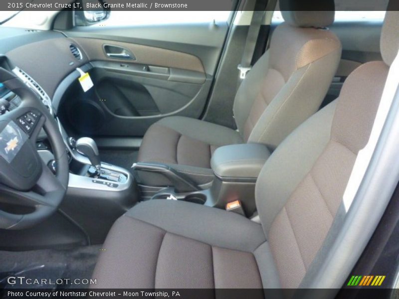 Black Granite Metallic / Brownstone 2015 Chevrolet Cruze LT