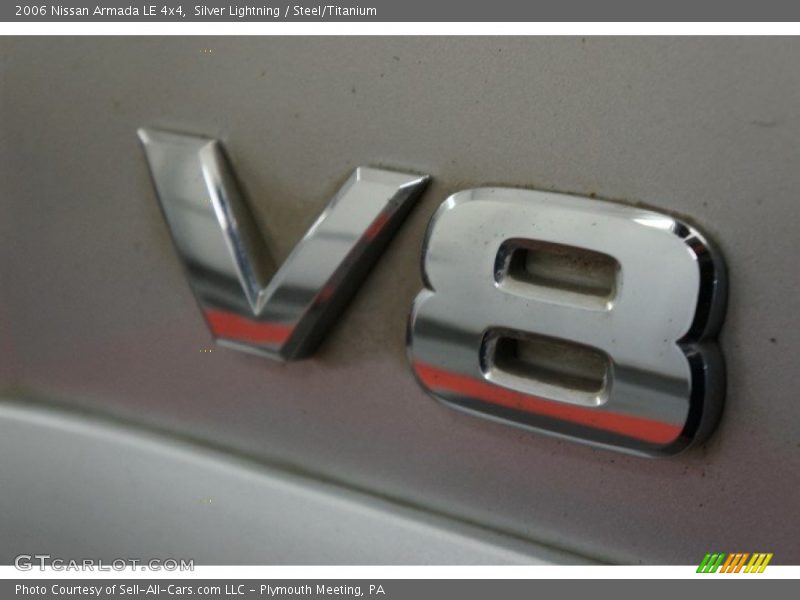 Silver Lightning / Steel/Titanium 2006 Nissan Armada LE 4x4