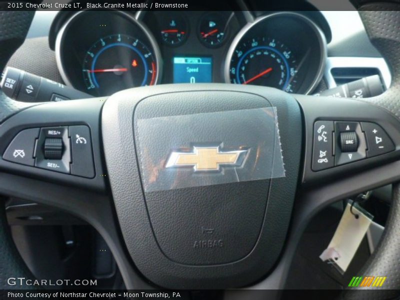 Black Granite Metallic / Brownstone 2015 Chevrolet Cruze LT