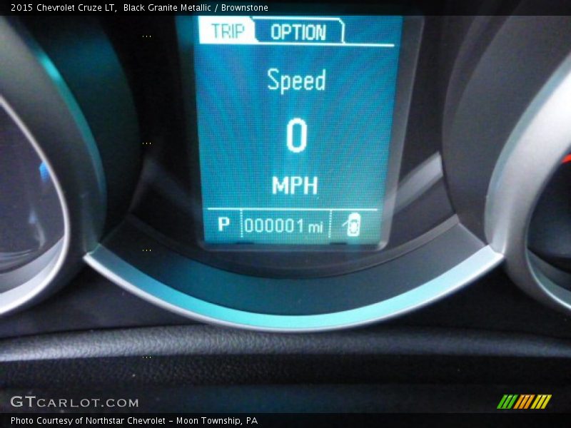 Black Granite Metallic / Brownstone 2015 Chevrolet Cruze LT