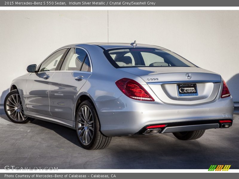 Iridium Silver Metallic / Crystal Grey/Seashell Grey 2015 Mercedes-Benz S 550 Sedan