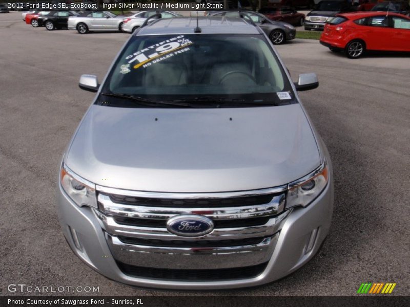 Ingot Silver Metallic / Medium Light Stone 2012 Ford Edge SEL EcoBoost