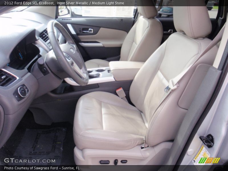 Ingot Silver Metallic / Medium Light Stone 2012 Ford Edge SEL EcoBoost