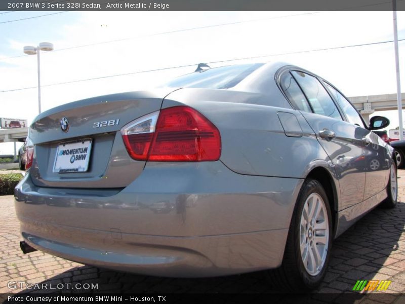 Arctic Metallic / Beige 2007 BMW 3 Series 328i Sedan