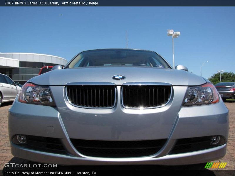 Arctic Metallic / Beige 2007 BMW 3 Series 328i Sedan