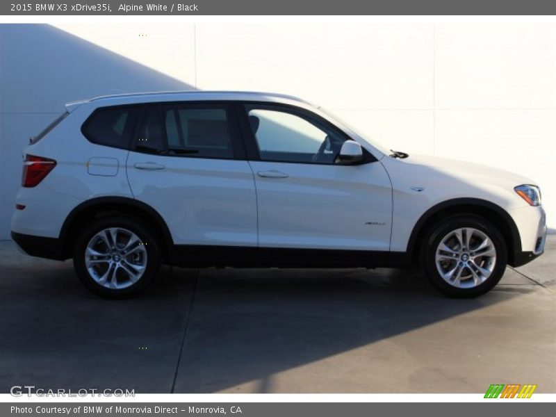 Alpine White / Black 2015 BMW X3 xDrive35i