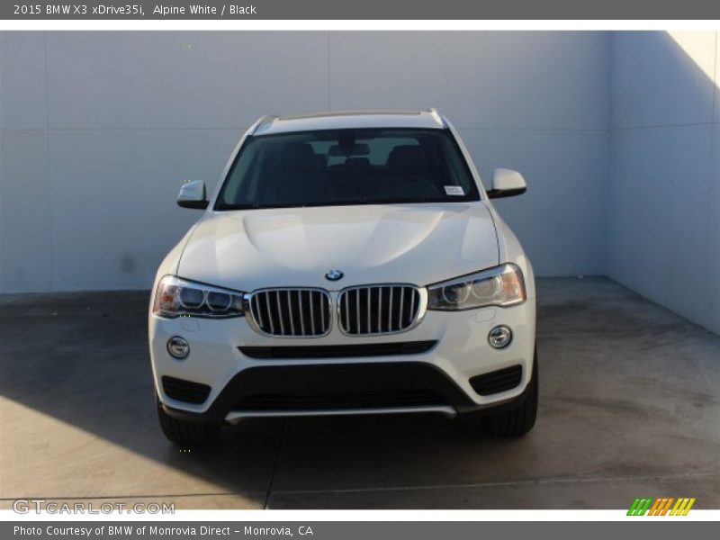 Alpine White / Black 2015 BMW X3 xDrive35i