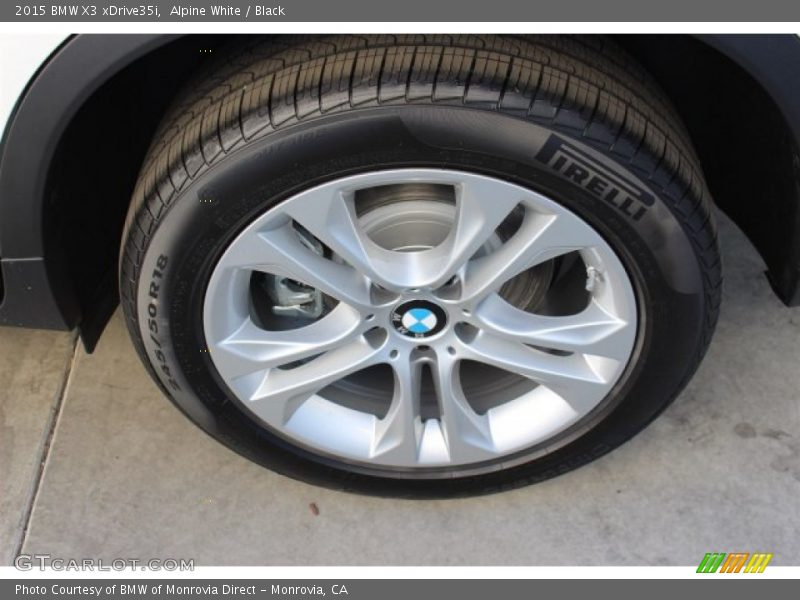 Alpine White / Black 2015 BMW X3 xDrive35i