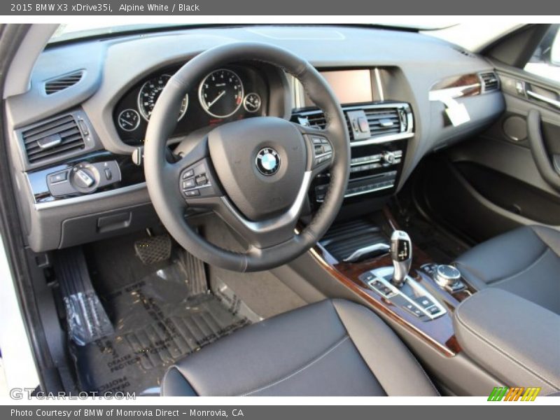 Alpine White / Black 2015 BMW X3 xDrive35i