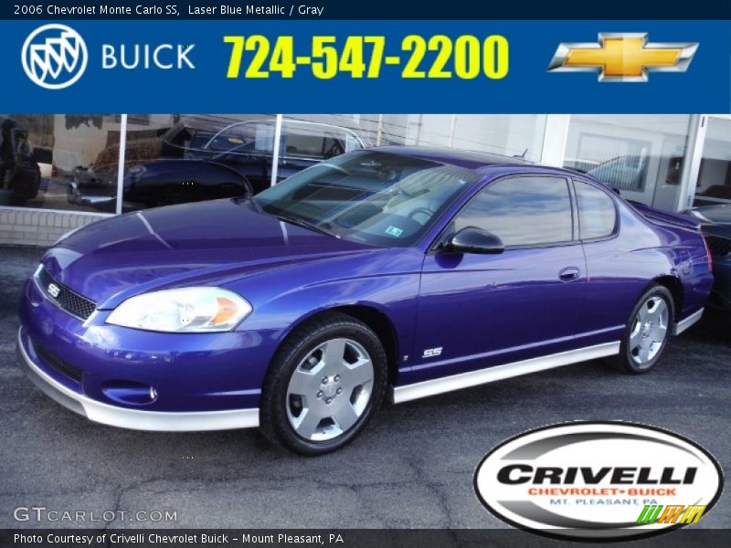 Laser Blue Metallic / Gray 2006 Chevrolet Monte Carlo SS