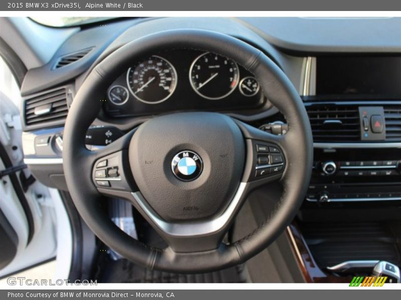 Alpine White / Black 2015 BMW X3 xDrive35i