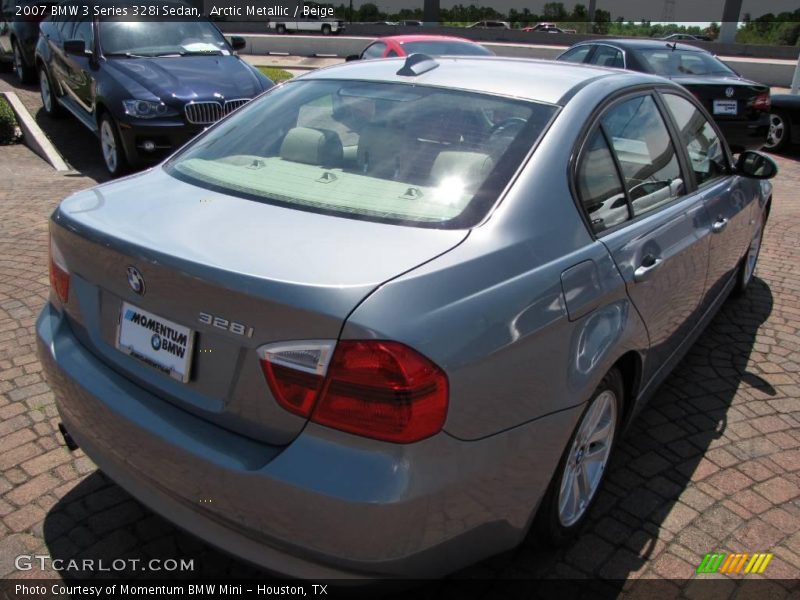 Arctic Metallic / Beige 2007 BMW 3 Series 328i Sedan