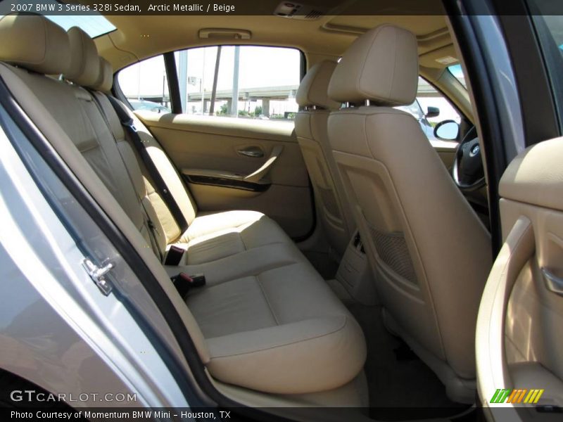 Arctic Metallic / Beige 2007 BMW 3 Series 328i Sedan