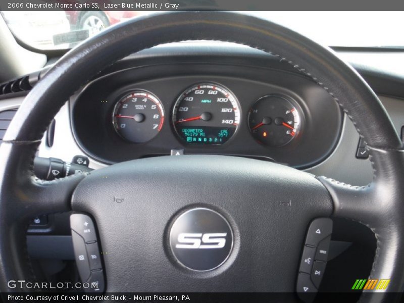 Laser Blue Metallic / Gray 2006 Chevrolet Monte Carlo SS