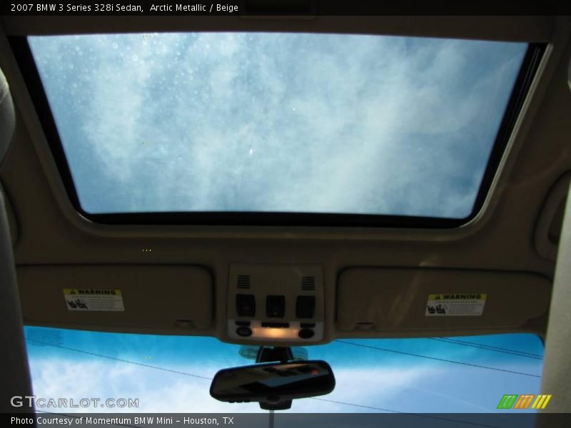 Arctic Metallic / Beige 2007 BMW 3 Series 328i Sedan