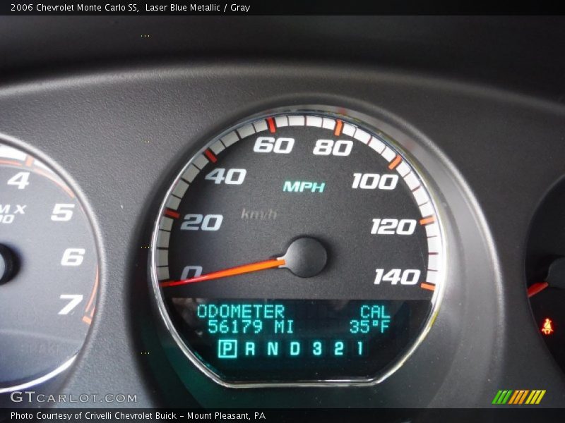 Laser Blue Metallic / Gray 2006 Chevrolet Monte Carlo SS