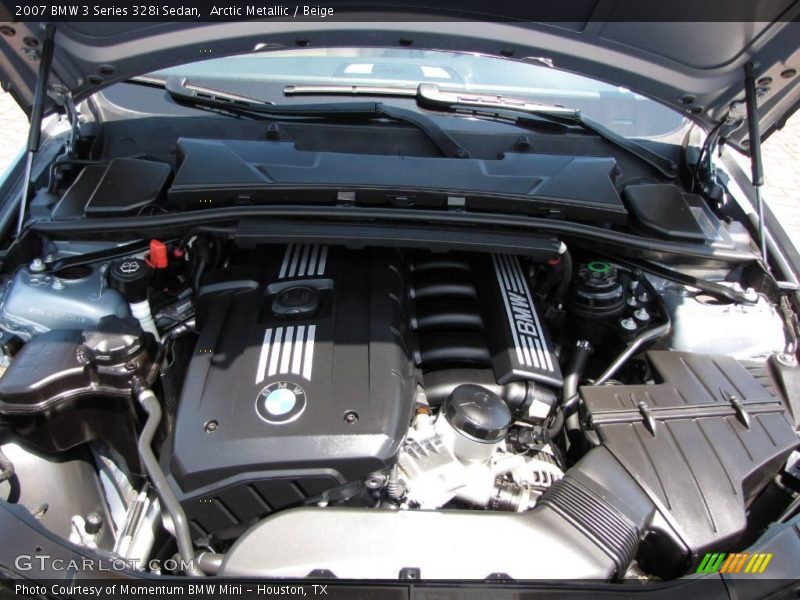 Arctic Metallic / Beige 2007 BMW 3 Series 328i Sedan