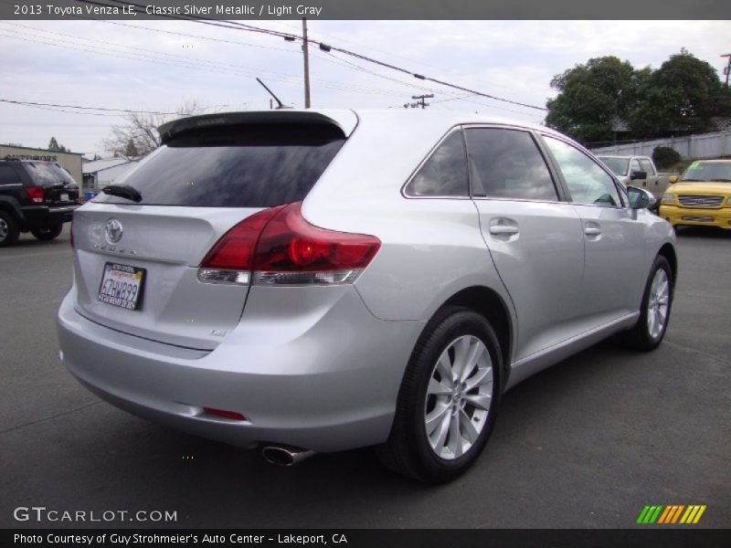 Classic Silver Metallic / Light Gray 2013 Toyota Venza LE