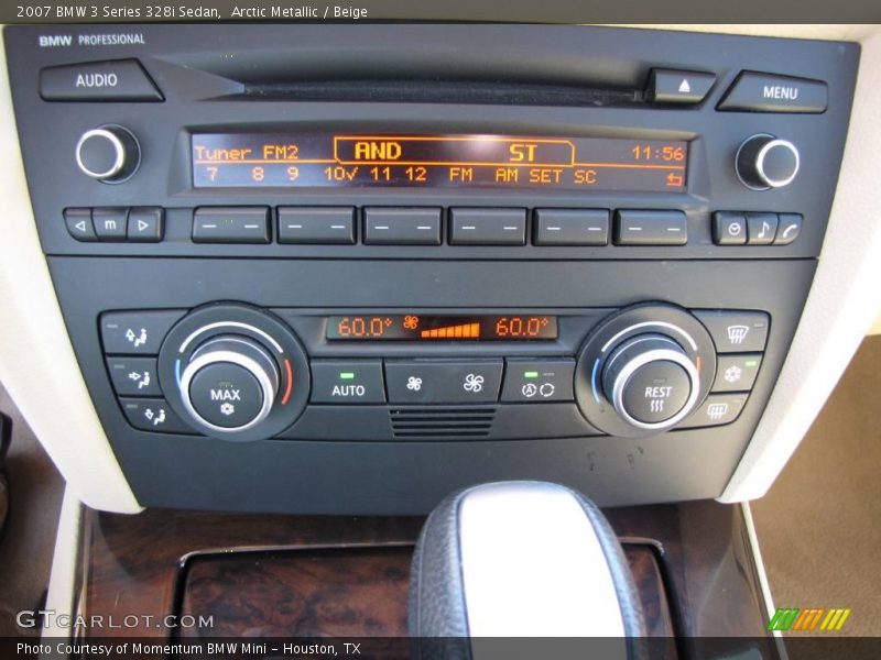 Arctic Metallic / Beige 2007 BMW 3 Series 328i Sedan