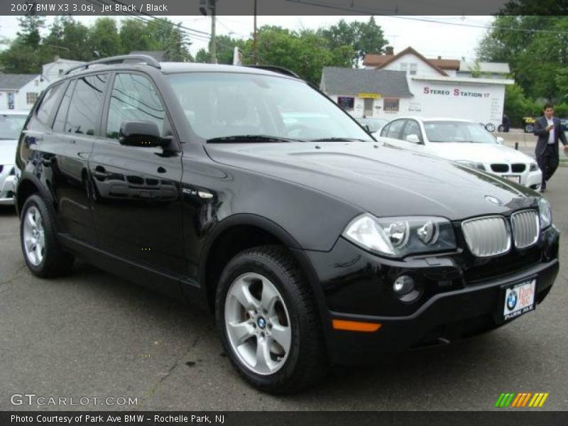 Jet Black / Black 2007 BMW X3 3.0si