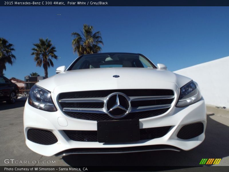 Polar White / Grey/Black 2015 Mercedes-Benz C 300 4Matic