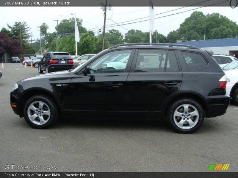 Jet Black / Black 2007 BMW X3 3.0si