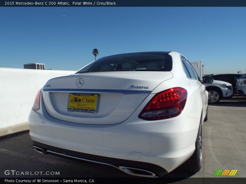 Polar White / Grey/Black 2015 Mercedes-Benz C 300 4Matic