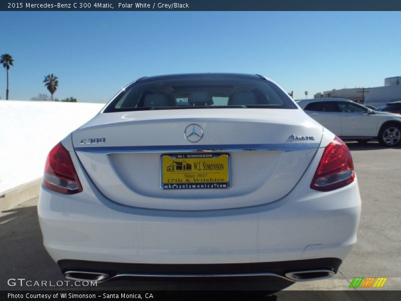 Polar White / Grey/Black 2015 Mercedes-Benz C 300 4Matic